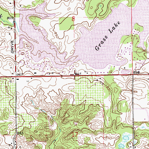 Topographic Map of River Rock Church, MI