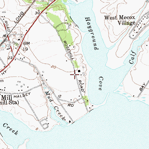 Topographic Map of Rosemary Lodge, NY