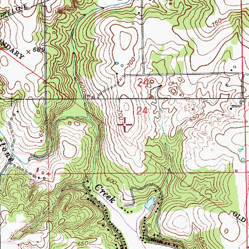 Topographic Map of Gosport Quarry, IN