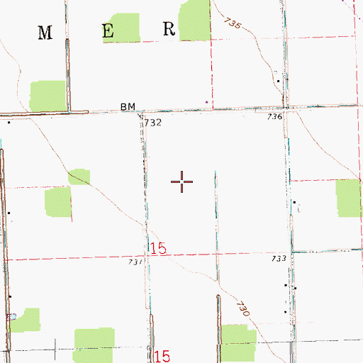 Topographic Map of Wezbra Dairy, OH
