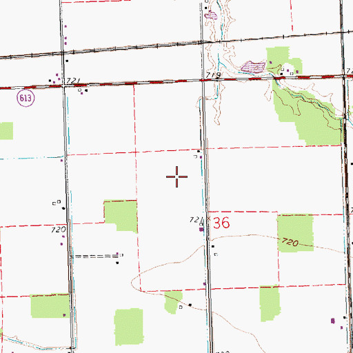 Topographic Map of Pear Meadows Farm, OH