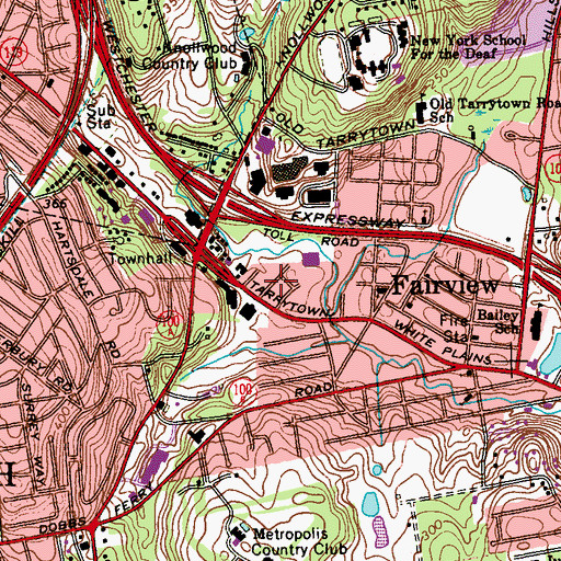 Topographic Map of Yellowstone Park, NY