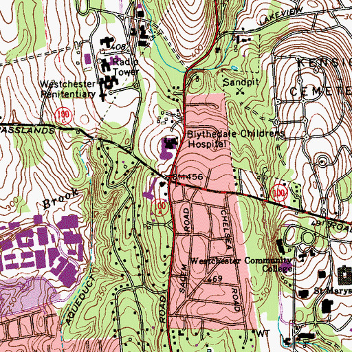 Topographic Map of Youngs Corners, NY
