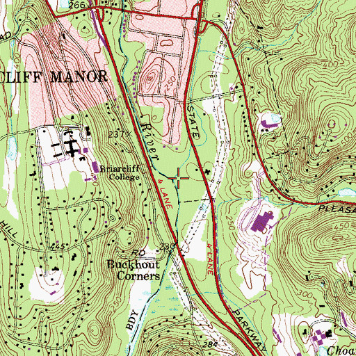 Topographic Map of Washburn Brook, NY