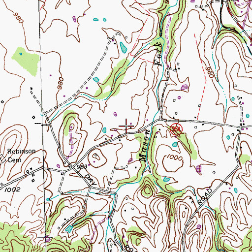 Topographic Map of Baker School (historical), KY