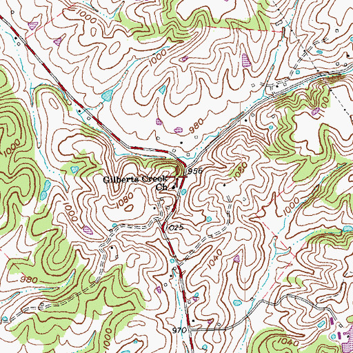 Topographic Map of Beasley School (historical), KY