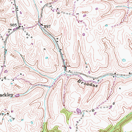 Topographic Map of Devours Mill (historical), KY