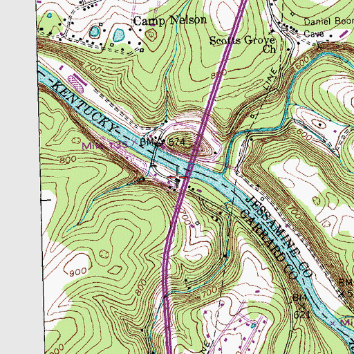 Topographic Map of Fitchport Post Office (historical), KY