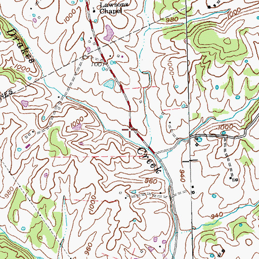 Topographic Map of Lawson School (historical), KY