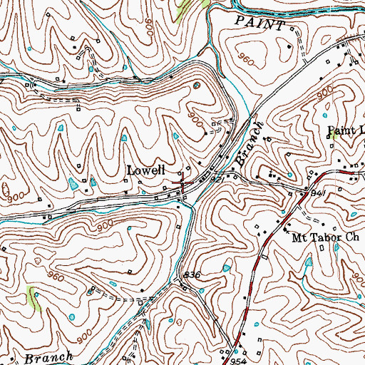 Topographic Map of Lowell School (historical), KY