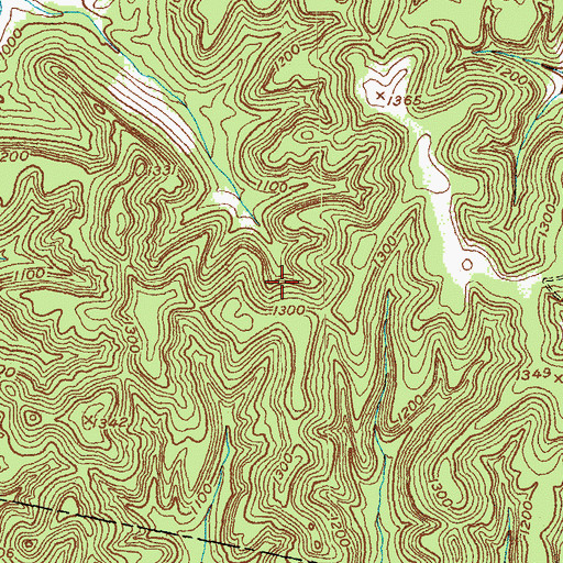 Topographic Map of Maywood, KY
