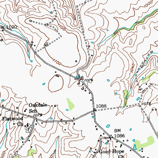 Topographic Map of New Union (historical), KY