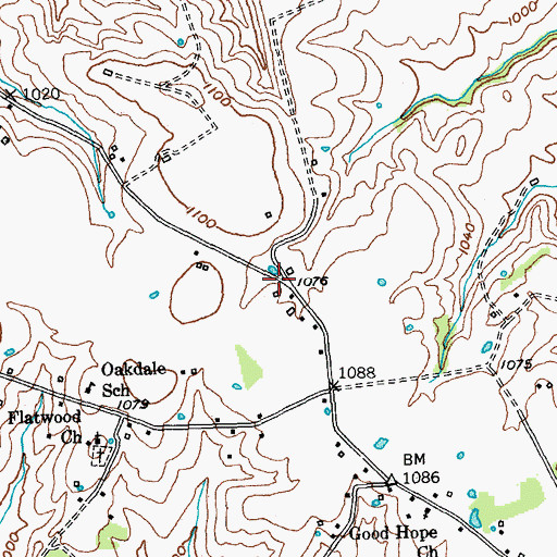 Topographic Map of New Union School (historical), KY
