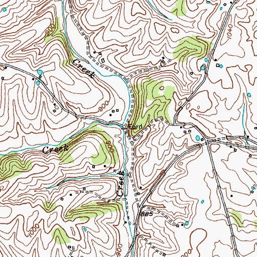 Topographic Map of Stoney Point School (historical), KY