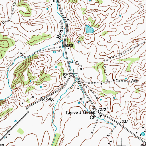 Topographic Map of Woodview School (historical), KY