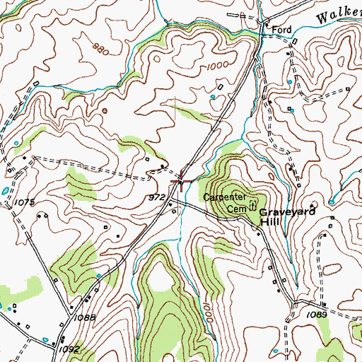 Topographic Map of Zopher Carpenter Station (historical), KY