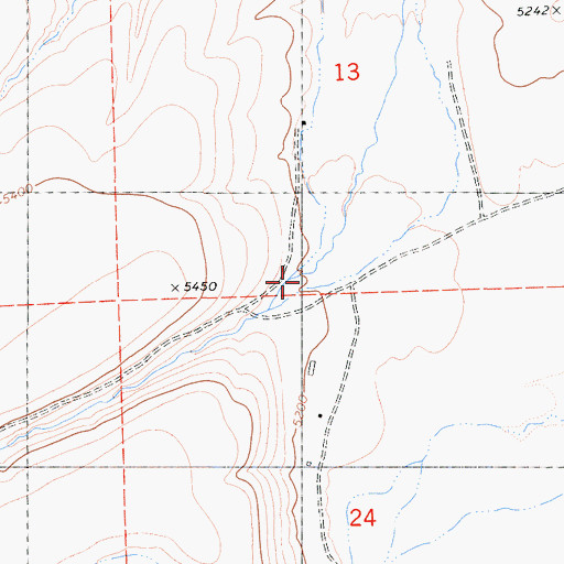 Topographic Map of Balls Canyon, CA