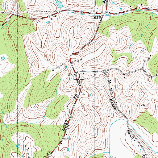 Topographic Map of Abbott (historical), KY
