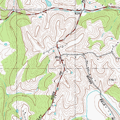Topographic Map of Abbott School (historical), KY