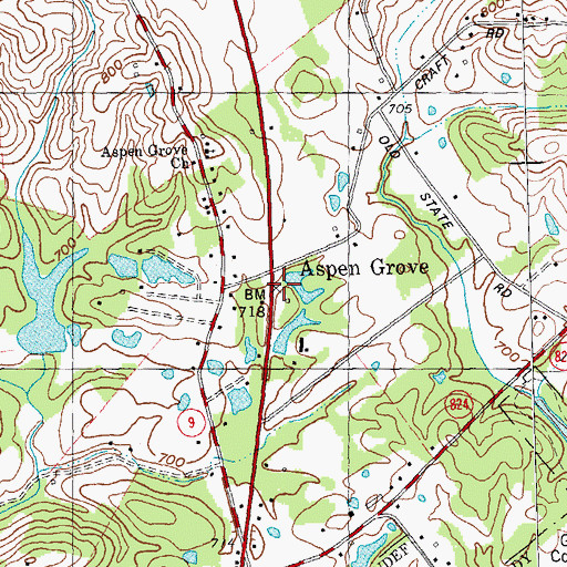 Topographic Map of Bird Wood Post Office (historical), KY