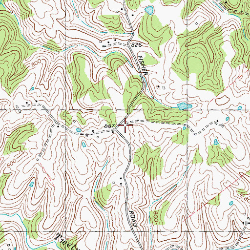 Topographic Map of Fisher Ridge (historical), KY