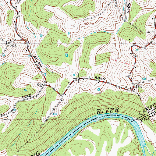 Topographic Map of Hopeful (historical), KY