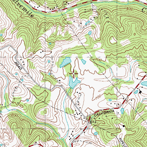 Topographic Map of Old Bear Wallow (historical), KY