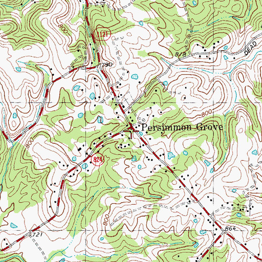 Topographic Map of Schoolfield Post Office (historical), KY