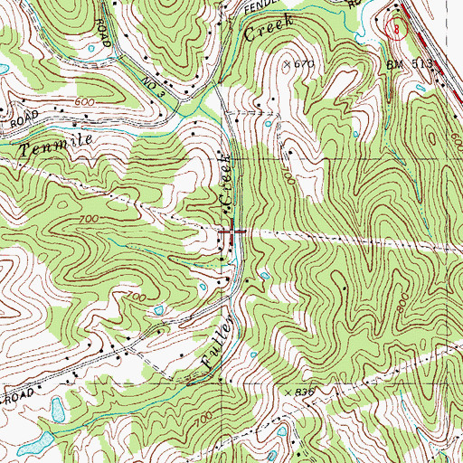 Topographic Map of Silvandale School (historical), KY