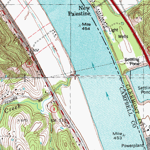 Topographic Map of Tenmile Station (historical), KY