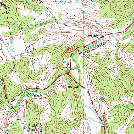 Topographic Map of Trace Post Office (historical), KY