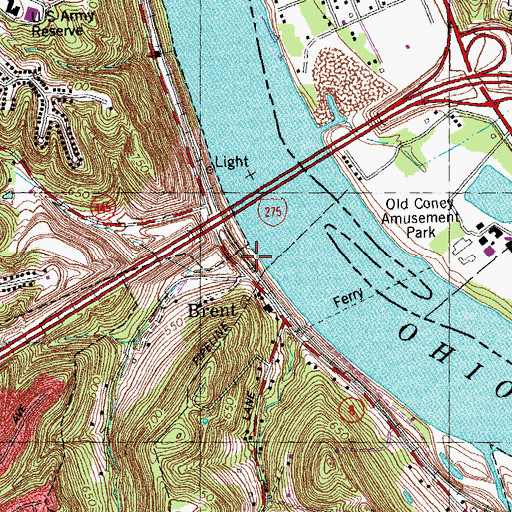 Topographic Map of Willison Landing (historical), KY