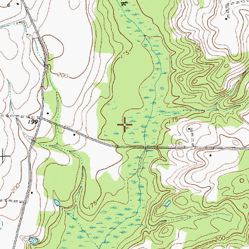 Topographic Map of Pee Dee State Designated Tribal Statistical Area, SC