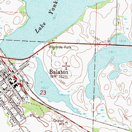 Topographic Map of East Bay Golf Course, MN