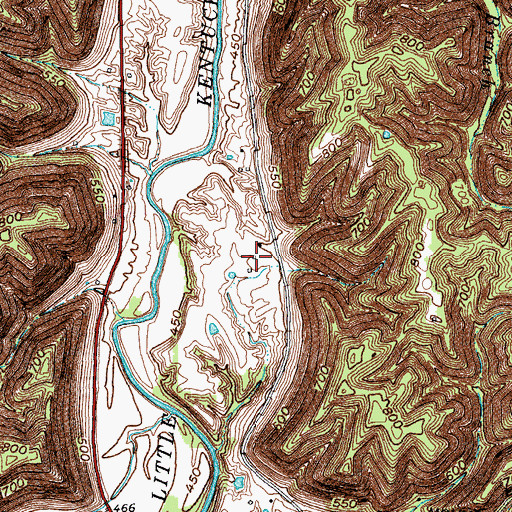 Topographic Map of Mound Hill (historical), KY