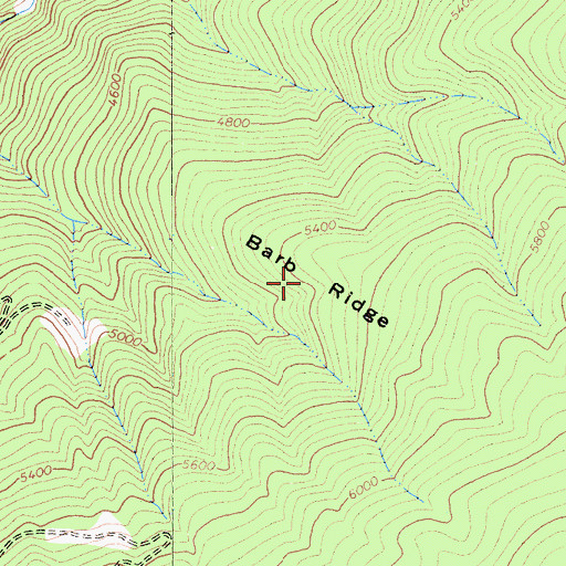 Topographic Map of Barb Ridge, CA