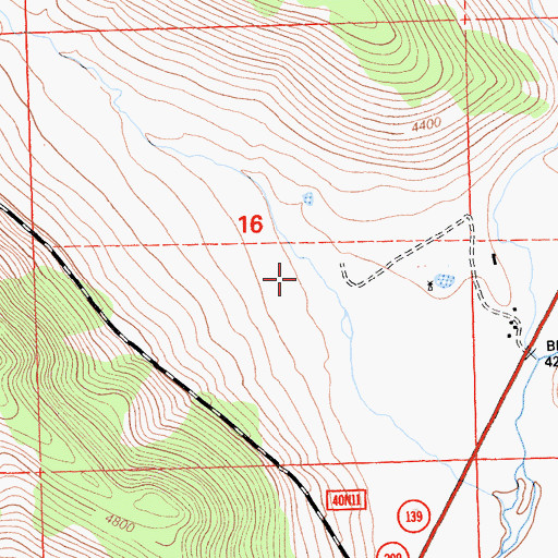 Topographic Map of Barber Canyon, CA