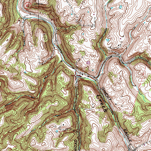 Topographic Map of Tandy Post Office (historical), KY