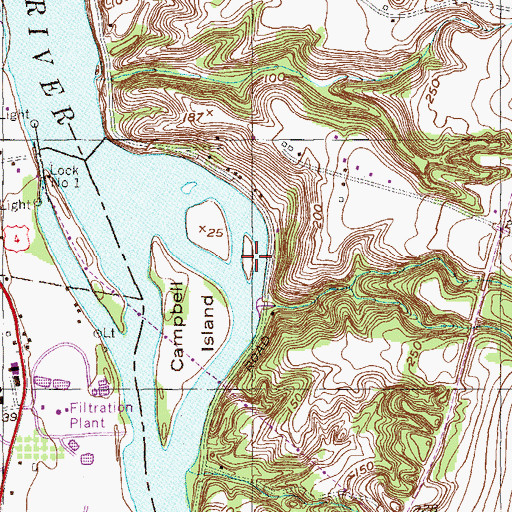 Topographic Map of Fiona Island, NY