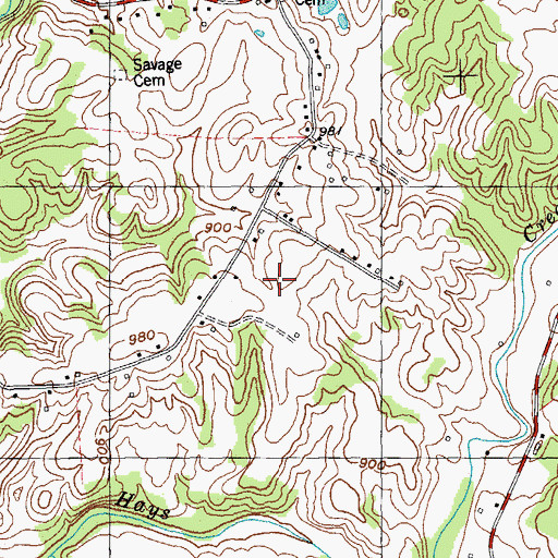 Topographic Map of Beatty School (historical), KY