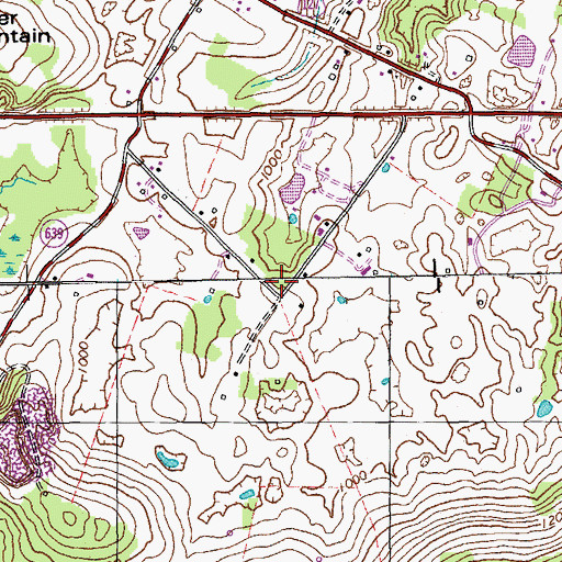 Topographic Map of Snow School (historical), KY