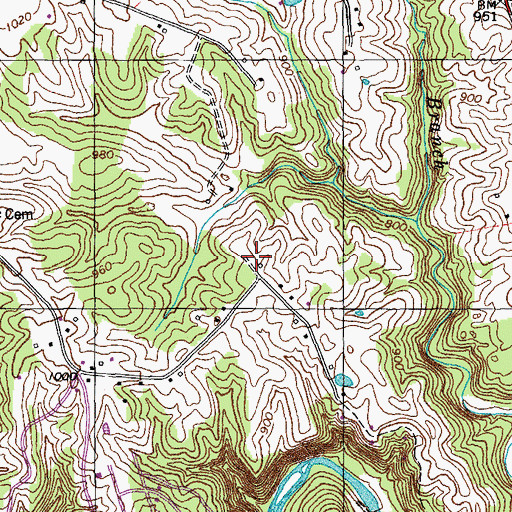 Topographic Map of Specks School (historical), KY