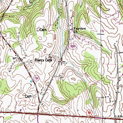 Topographic Map of Story School (historical), KY
