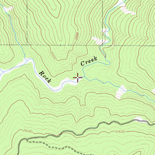 Topographic Map of Bark Shanty Gulch, CA