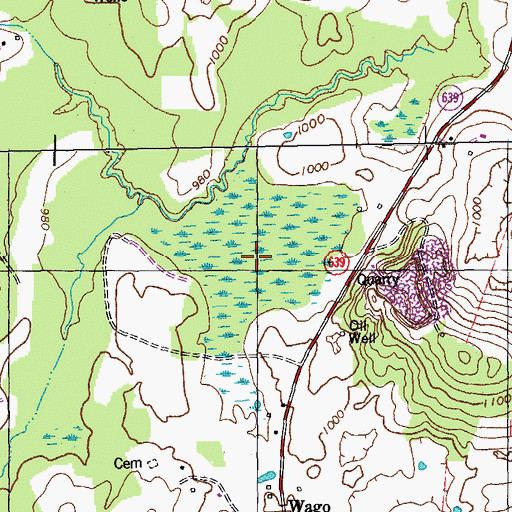 Topographic Map of The Big Marsh, KY