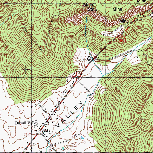 Topographic Map of Upper Oak Grove School (historical), KY