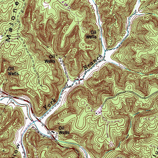 Topographic Map of Withams Store (historical), KY