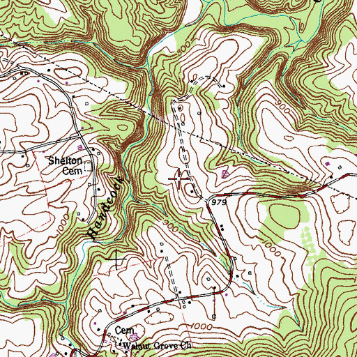 Topographic Map of York Chapel School (historical), KY