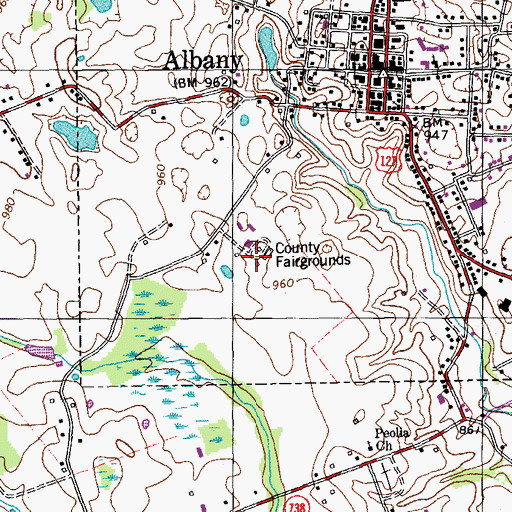 Topographic Map of Clinton County Fairgrounds, KY