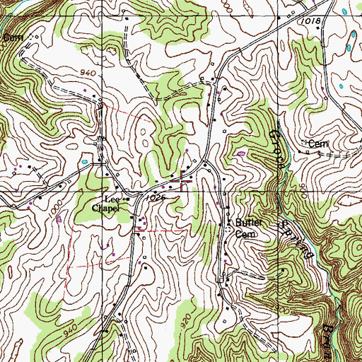 Topographic Map of Cole School (historical), KY